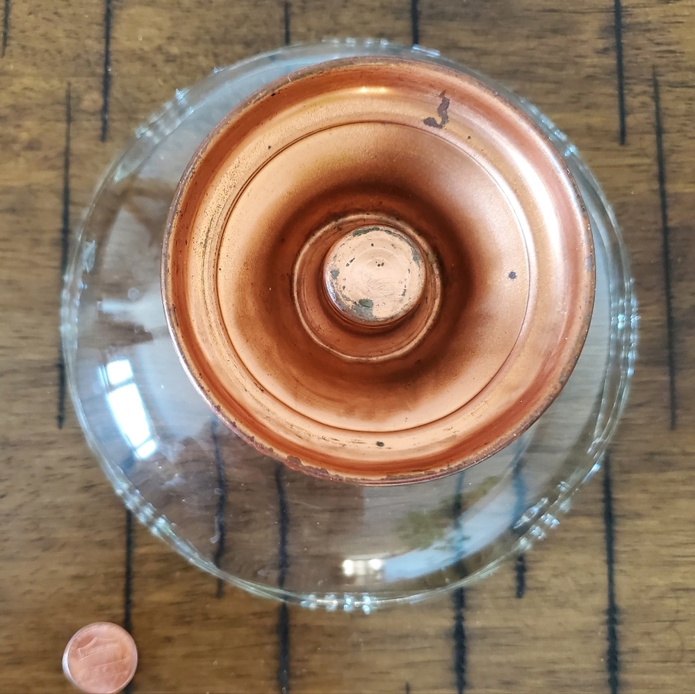Princess House Copper Crystal Bowl Vintsge - Picture 4 of 4